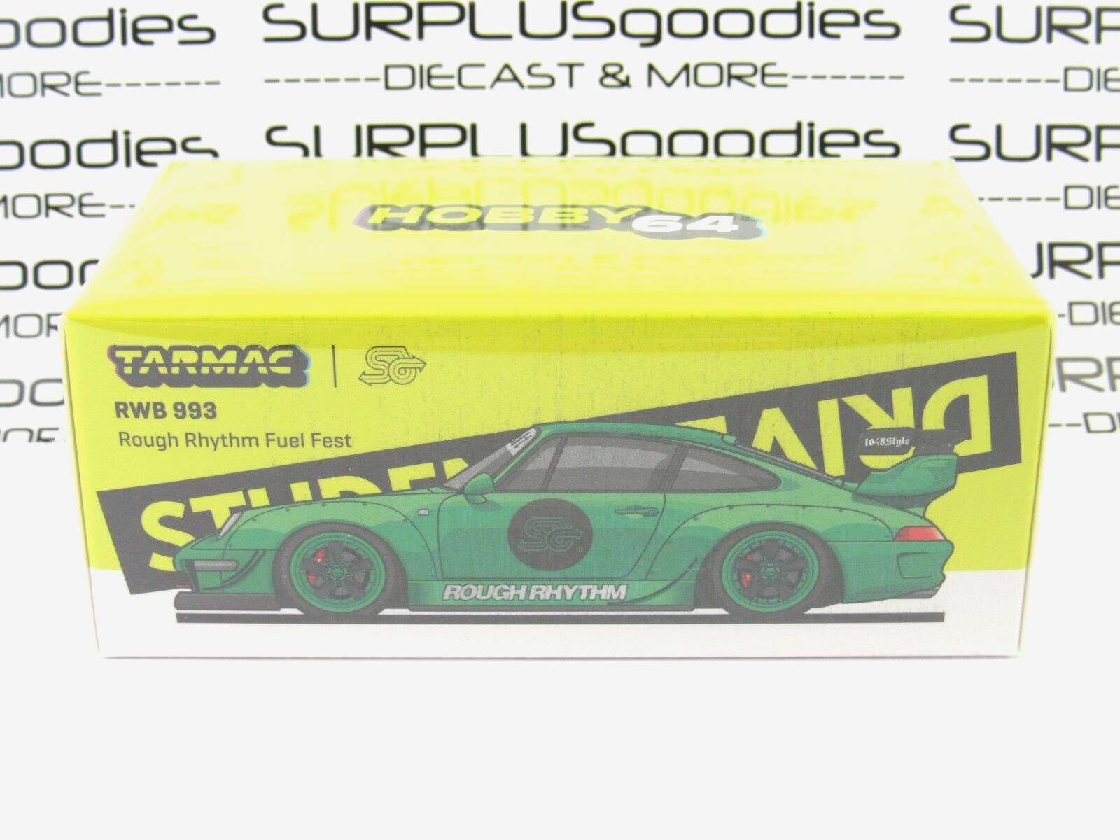 2024 Tarmac Works Hobby64 PORSCHE RWB 993 Rough Rhythm Fuel Fest Student Driver