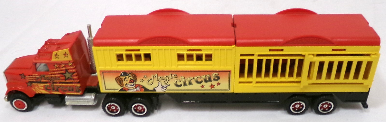 Vintage Majorette Super Movers Circus Tractor Trailer 1/87 Scale Loose Truck