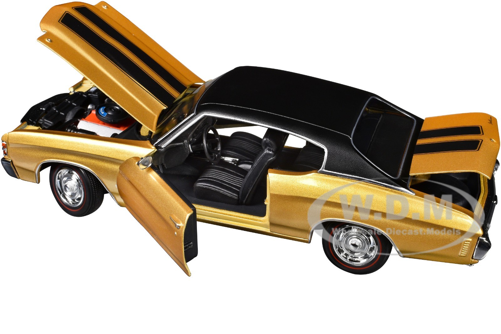 1971 CHEVROLET CHEVELLE SS 454 SPORT GOLD 1/18 DIECAST MODEL BY MAISTO 31890