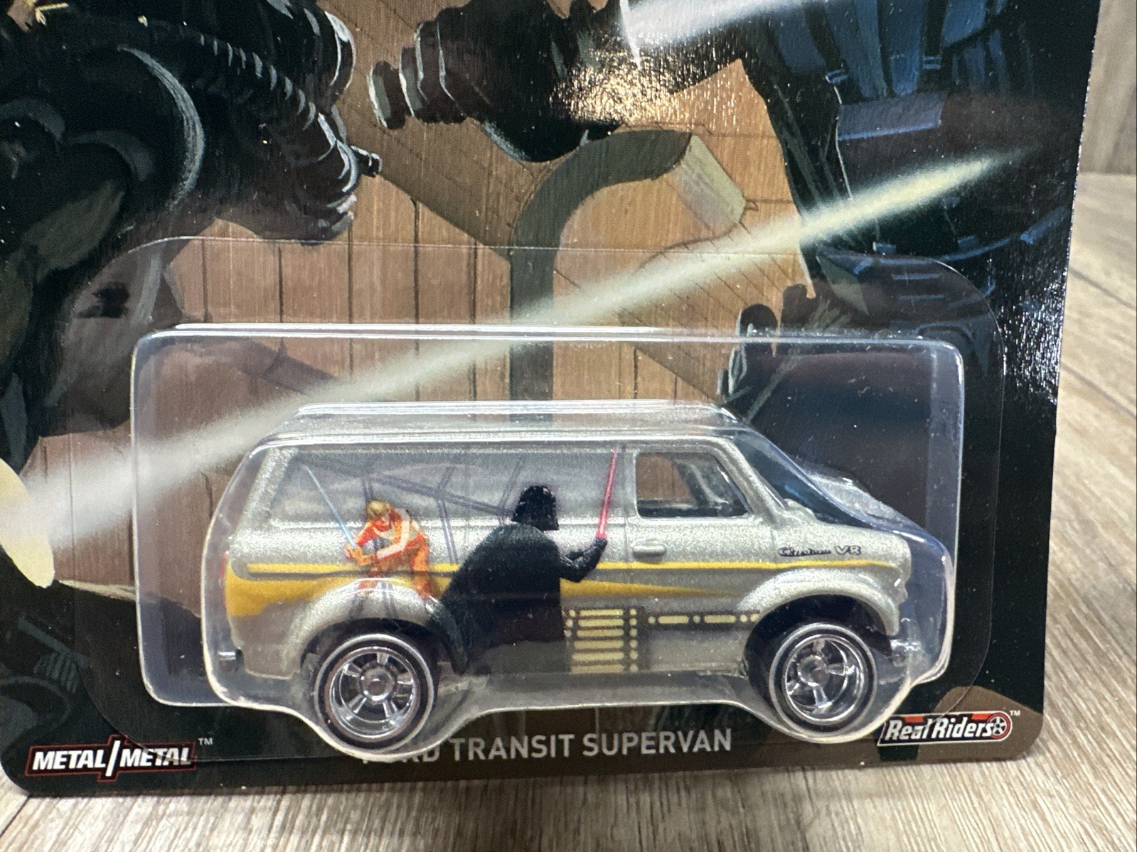 Hot Wheels Ford Transit Supervan Star Wars Ralph Mcquarri Light Crease