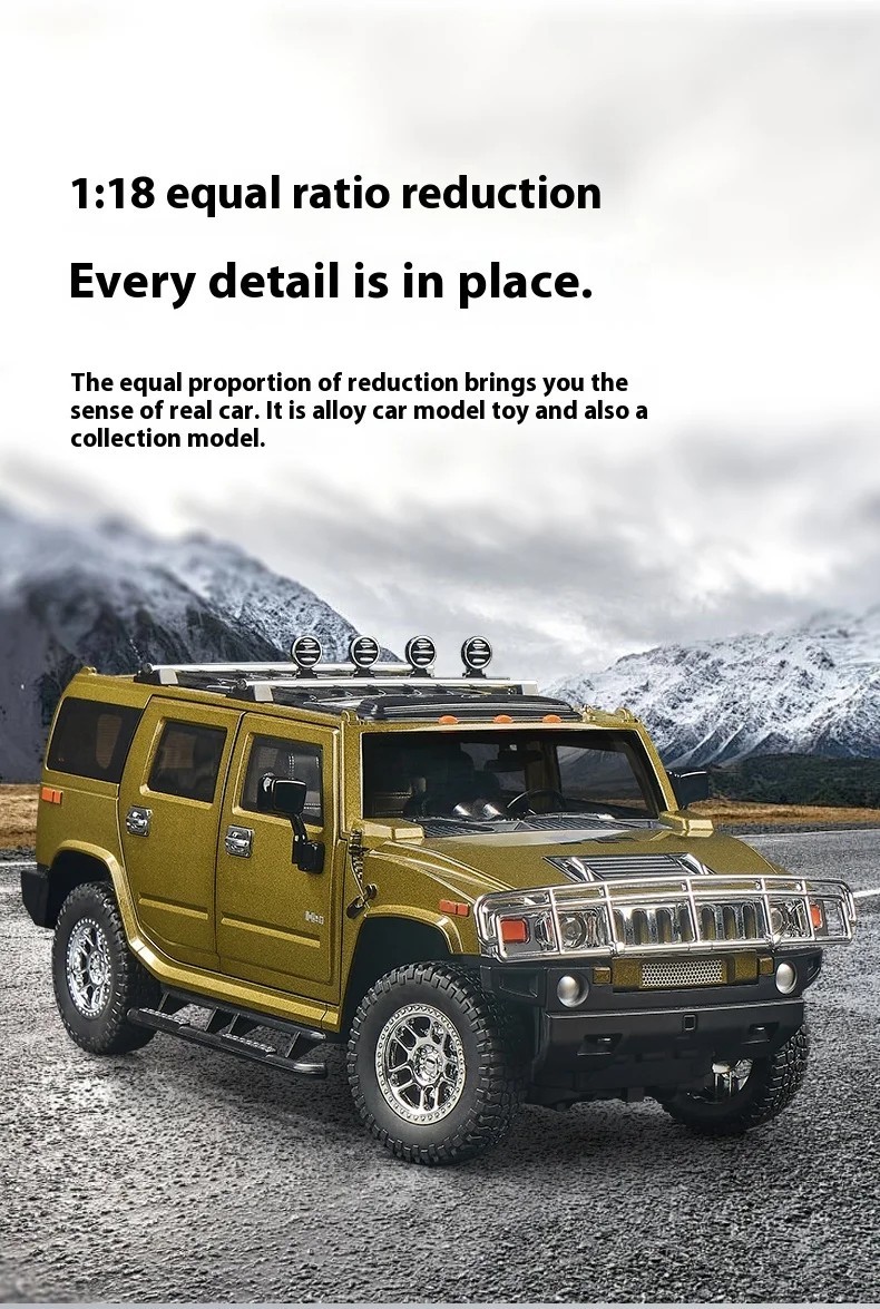 HIGHWAY 61 NCIS 2006 HUMMER H2 1/18 DIECAST MODEL CAR BLACK 18013