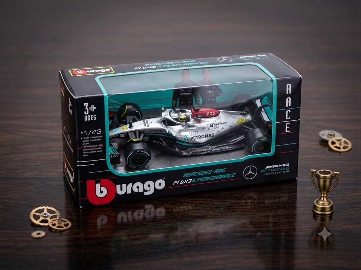 MERCEDES AMG F1 W13 E PERFORMANCE #44 HAMILTON 2022 1/43 MODEL BBURAGO 38066 LH