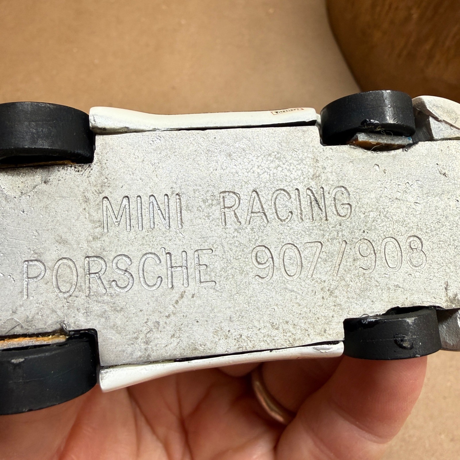 Mini Racing Porsche 907 908 White Metal 1:43 Scale Model Car #20 Hart Ski Livery