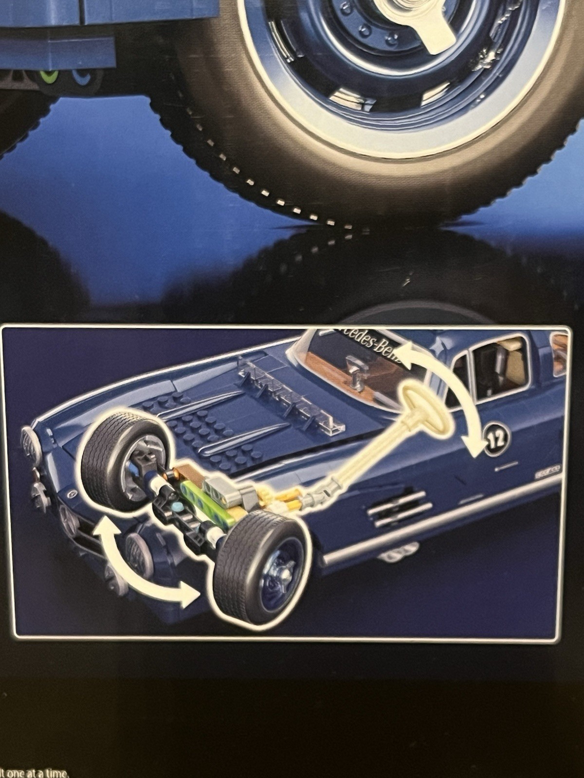 Mattel Brick Shop Hot Wheels Premium Series Building Set Mercedes-Benz 300 SL