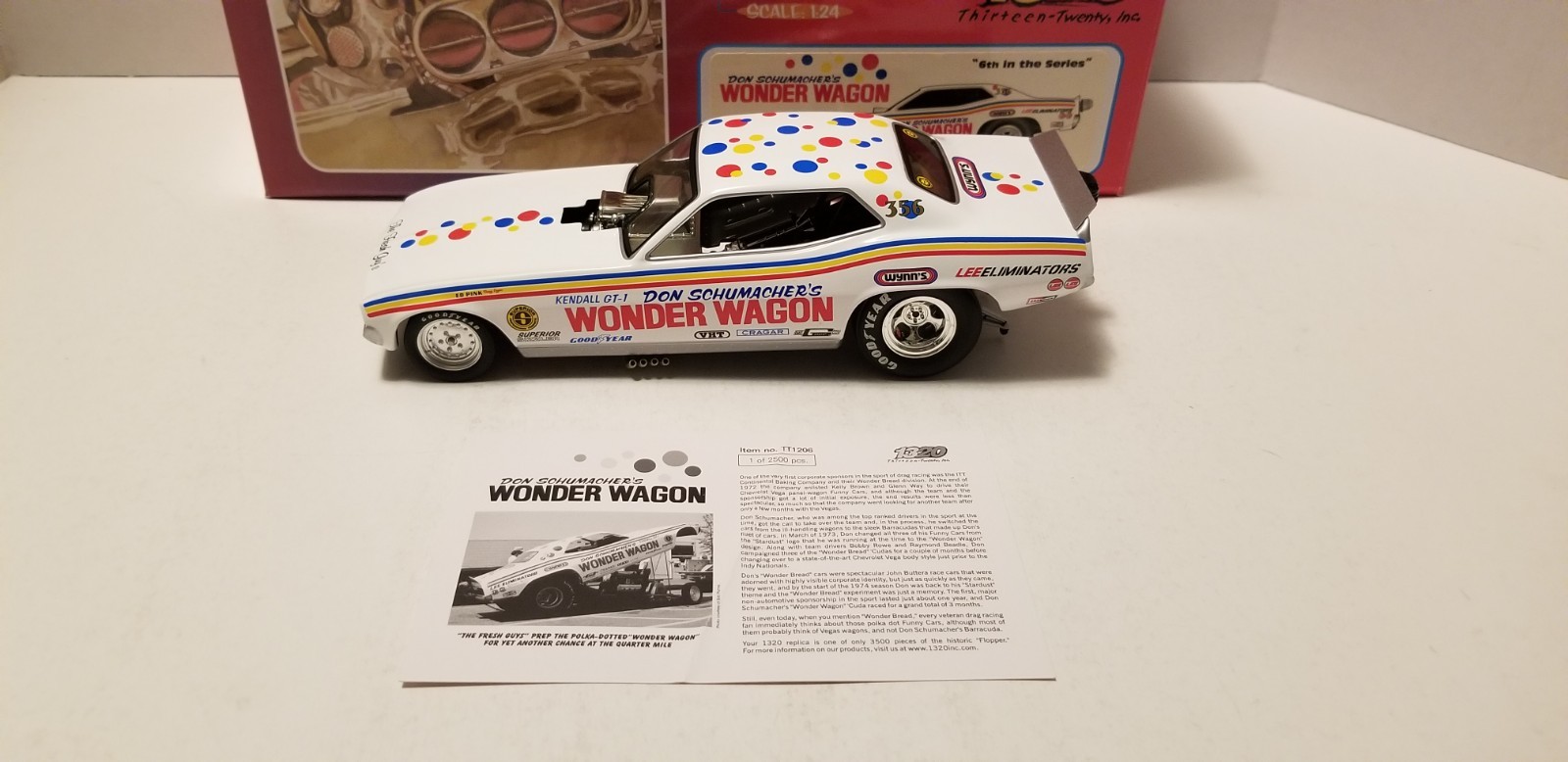 Don Schumacher “WONDER WAGON” Barracuda Funny Car 1/24 1320 FLOPPERS “RARE”