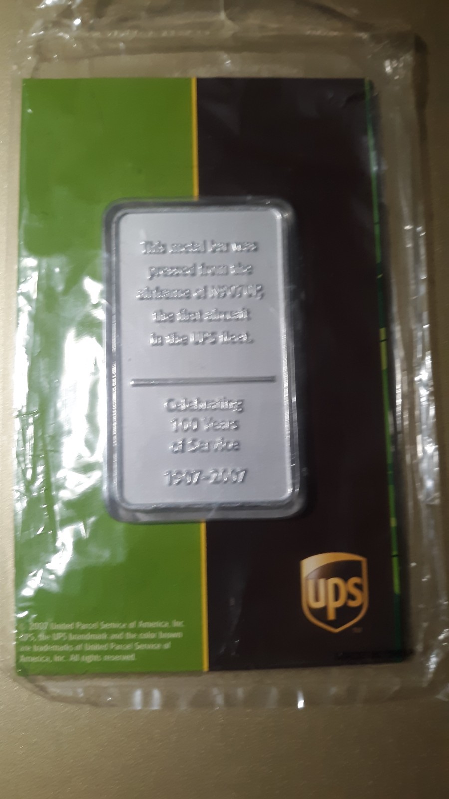 UPS ANNIVERSARY COMMEMORATIVE COLLECTIBLE ITEMS