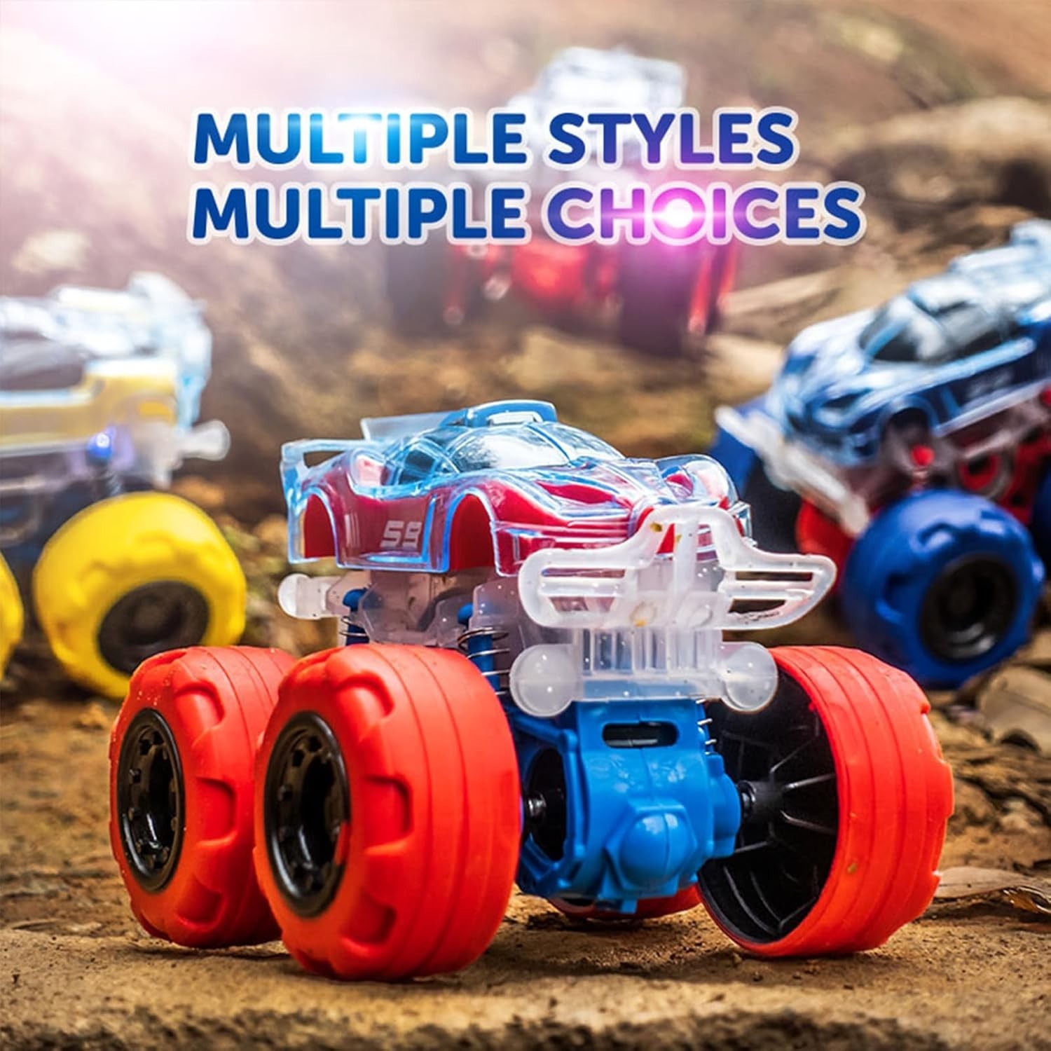 Dynamic Racing Monster Truck Toy with Bright LEDs – Hours of Play for Toddlers