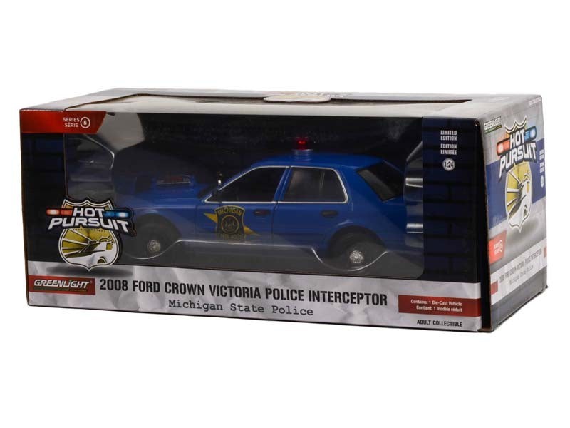 2008 Ford Crown Victoria – Michigan State Police 1:24 Model – Greenlight 85553
