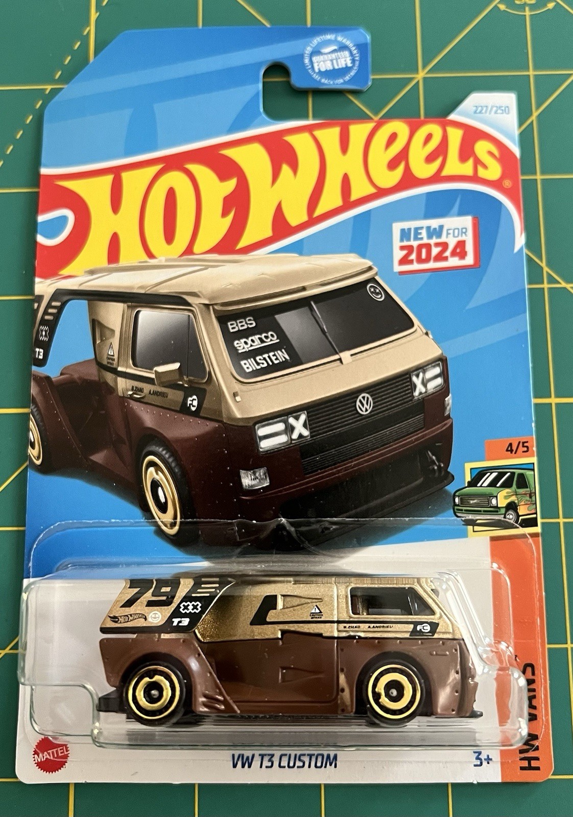 LOT OF 3 – 2024 HOT WHEELS VOLKSWAGEN T2 PICKUP AND VW T3 CUSTOM NEW FOR 2024