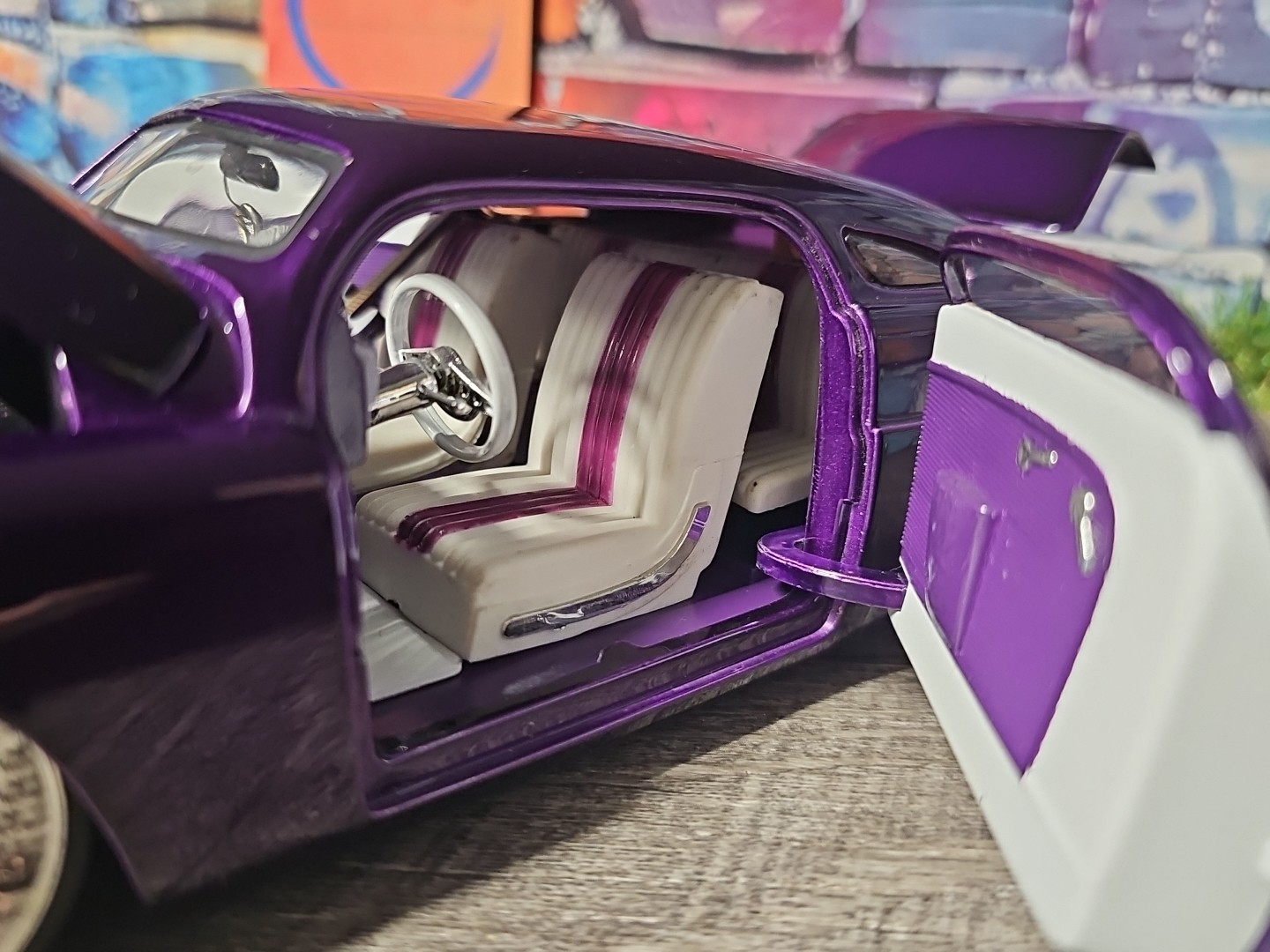 HTF Vntg 2004 Jada DUB City Oldskool 1951 Mercury Coupe Purple 1:18 NO BOX