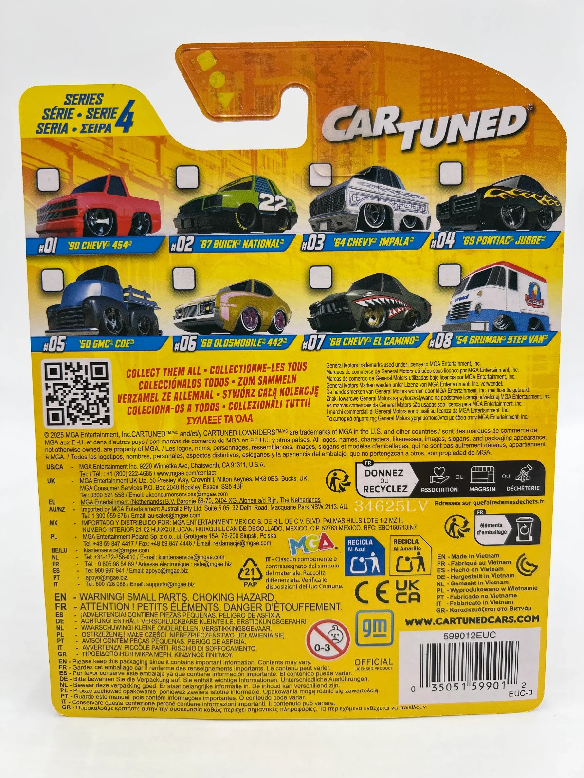 Car Tuned 1/64 1990 CHEVY 454 SS PICK UP TRUCK Series 4 Diecast Car -RED-