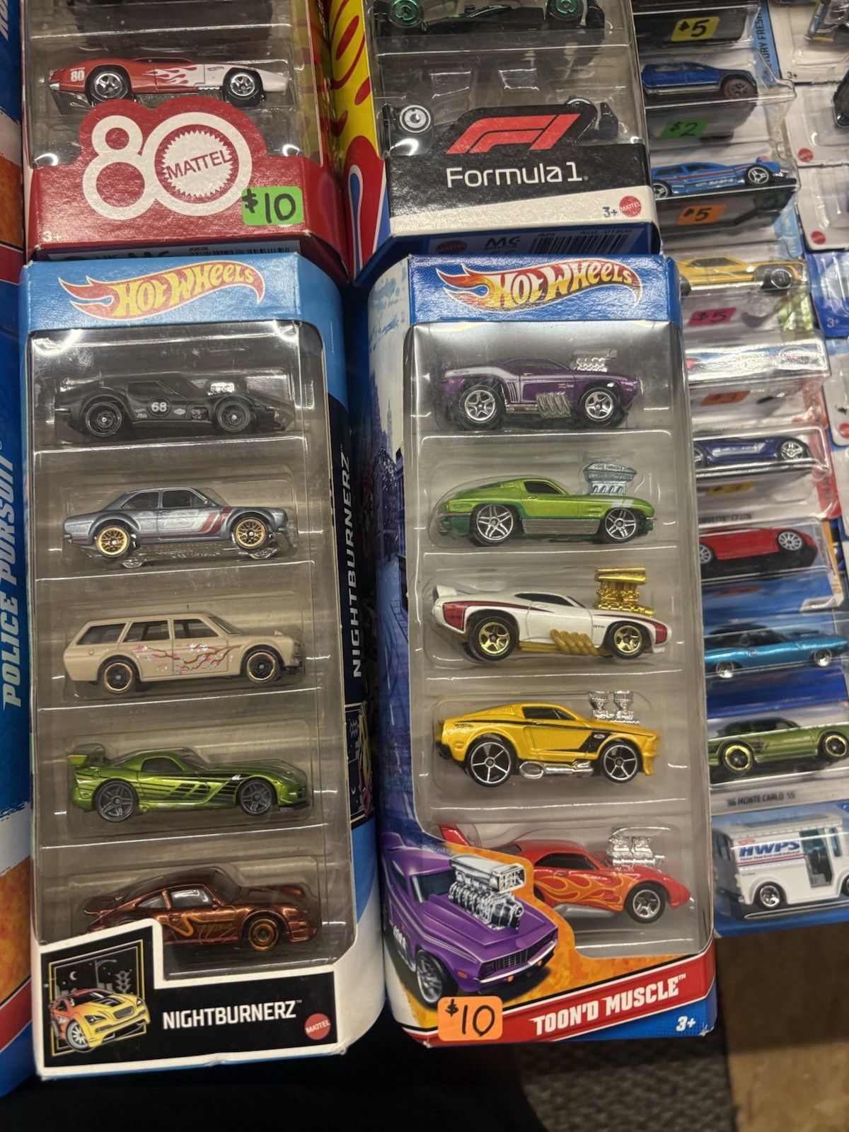 Hot Wheels 5 Car Multipack Lot Of 20 Packs 100 Loose Cars Total Mixed Years