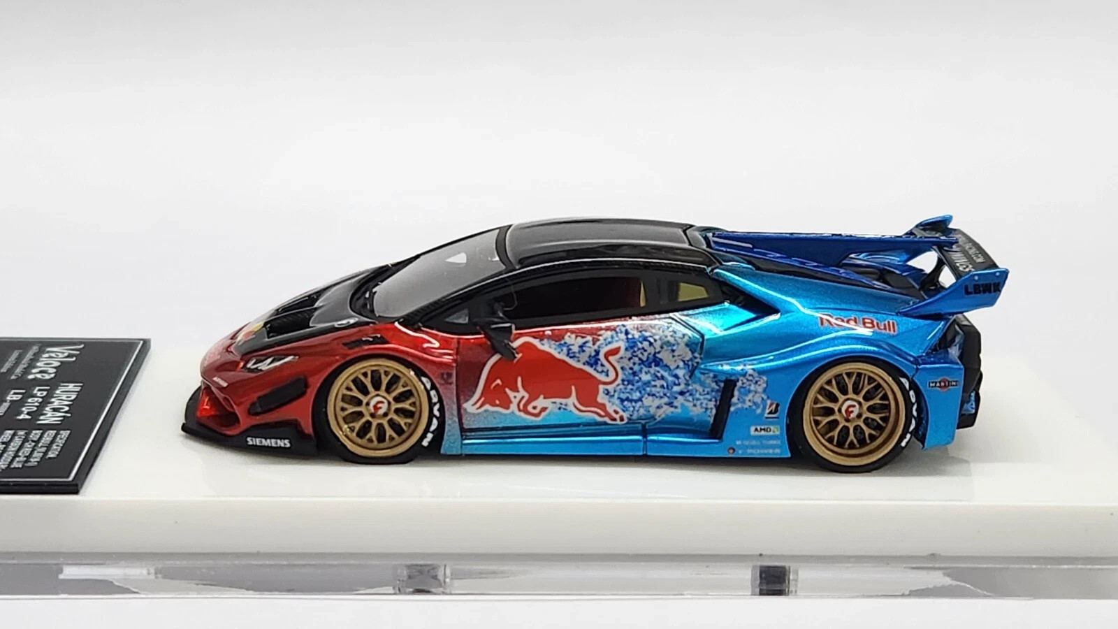 1:64 Veloce Lamborghini Huracan LP610-4 LBWK Red Bull Resin