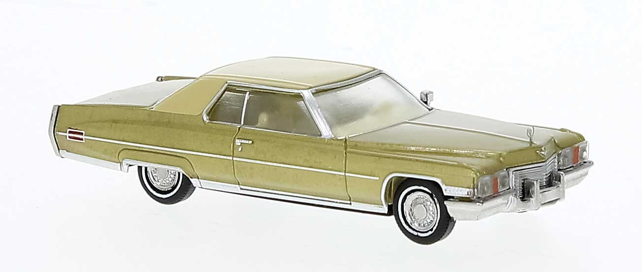 BREKINA 1972 CADILLAC DEVILLE GOLD HO 1/87 PLASTIC