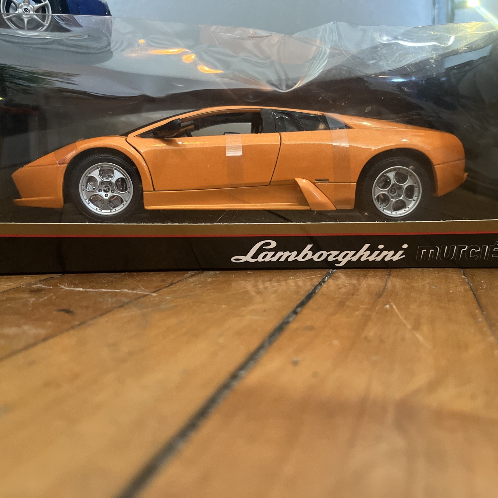 3x VTG 90’s 1/18 Die-cast Model Cars bburago Maisto Skyline & Lamborghini