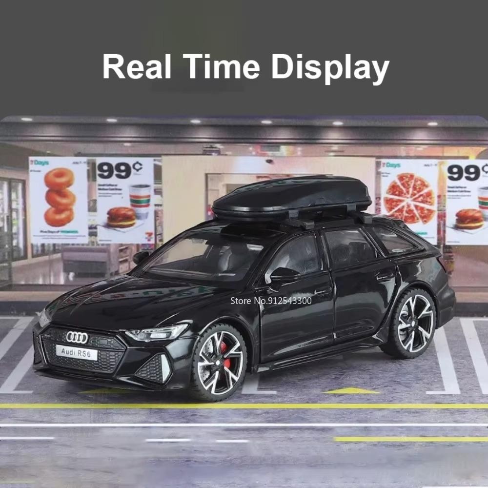 1:32 AUDI RS6 Diecast Alloy Car Model Toy Light & Sound Collectable Gift NEW