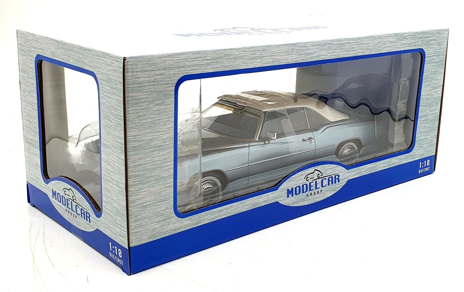 MCG 1/18 Scale Diecast MCG18472 – Cadillac Eldorado Convertible – Met. Lt. Blue