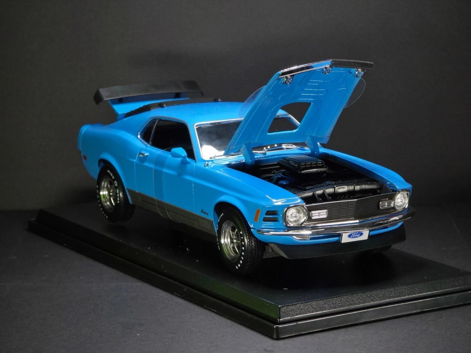 1970 Ford Mustang Mach 1 Blue 1:18 Maisto Exclusive Style Special Edition
