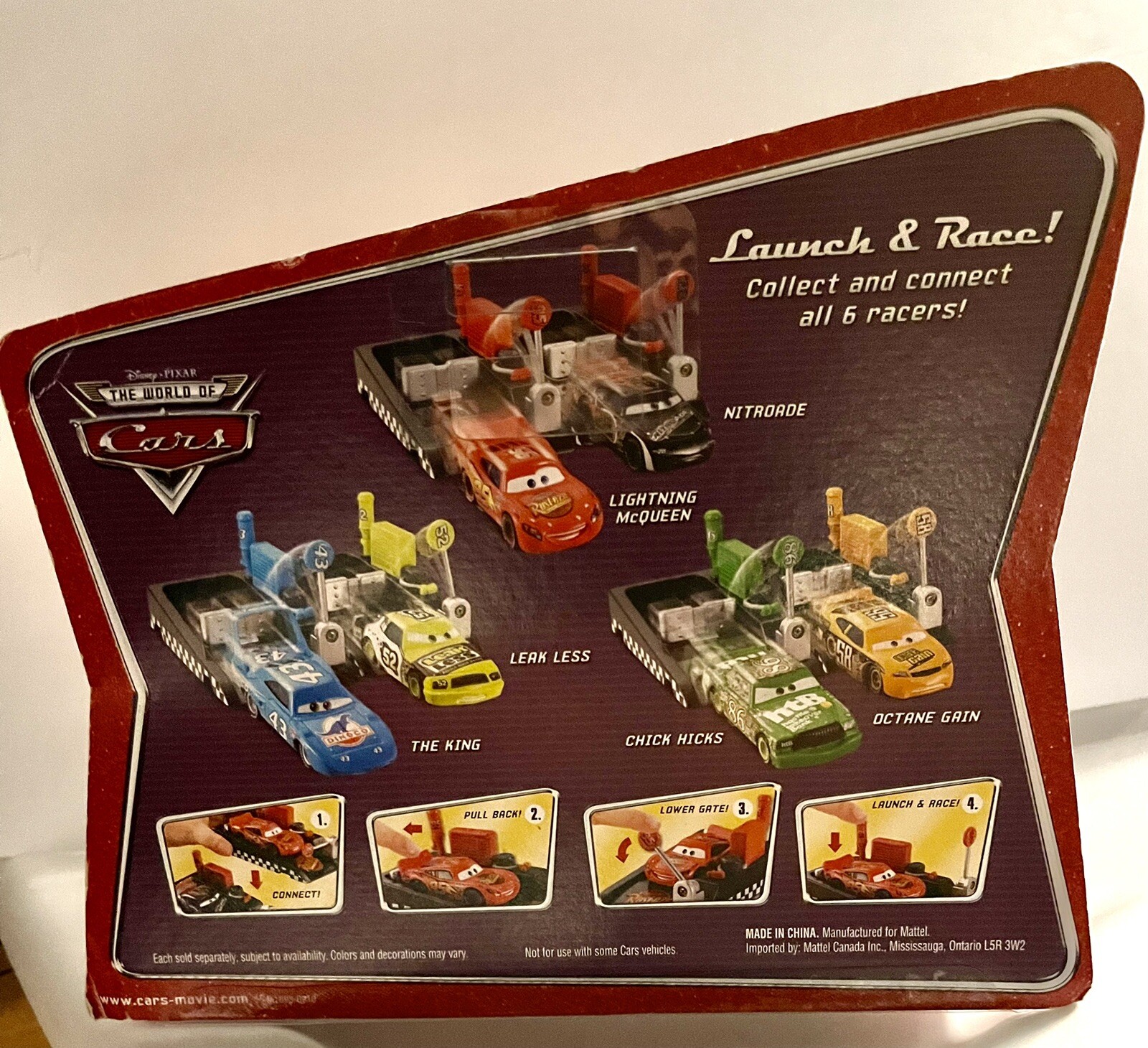 Cars McQueen #95 Pit Race-Off Launcher + Car Age 3+ NIB
