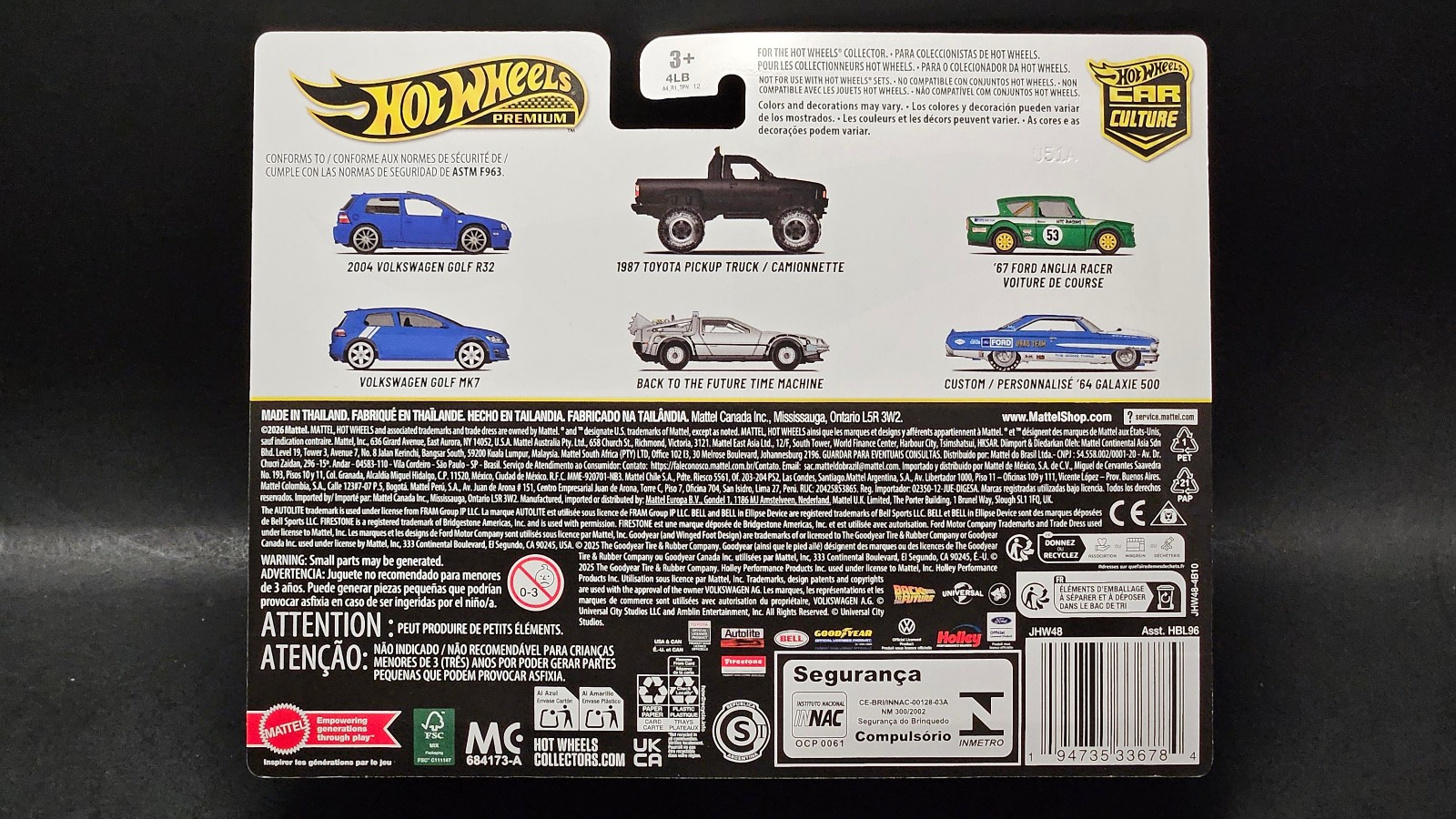Hot Wheels 2 Pack Back To The Future Time Machine & 1987 Toyota Pickup Truck +++