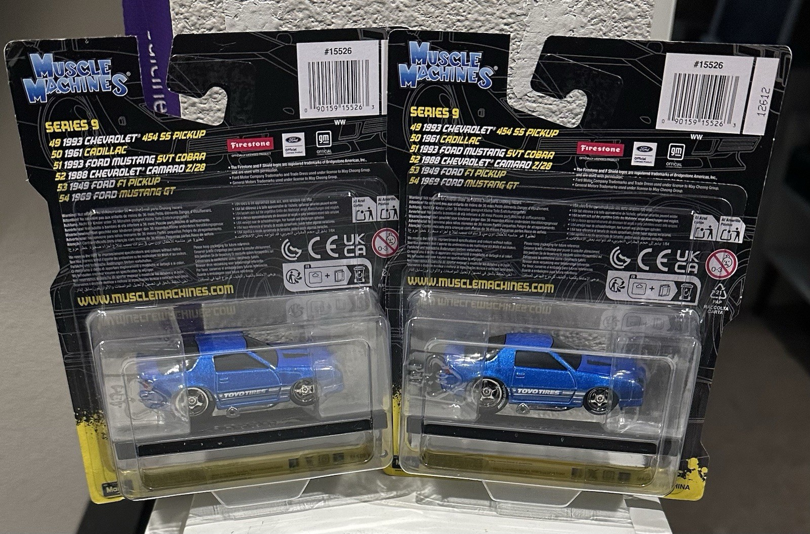 Muscle Machines 2026 Series 9 1988 Chevrolet Chevy Camaro Z/28 Blue #52 Lot Of 2
