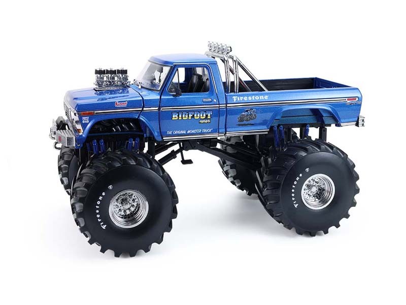 1979 Ford F-250 Monster Truck 48 ” Tires Bob Kings of Crunch Bigfoot #1 1:18