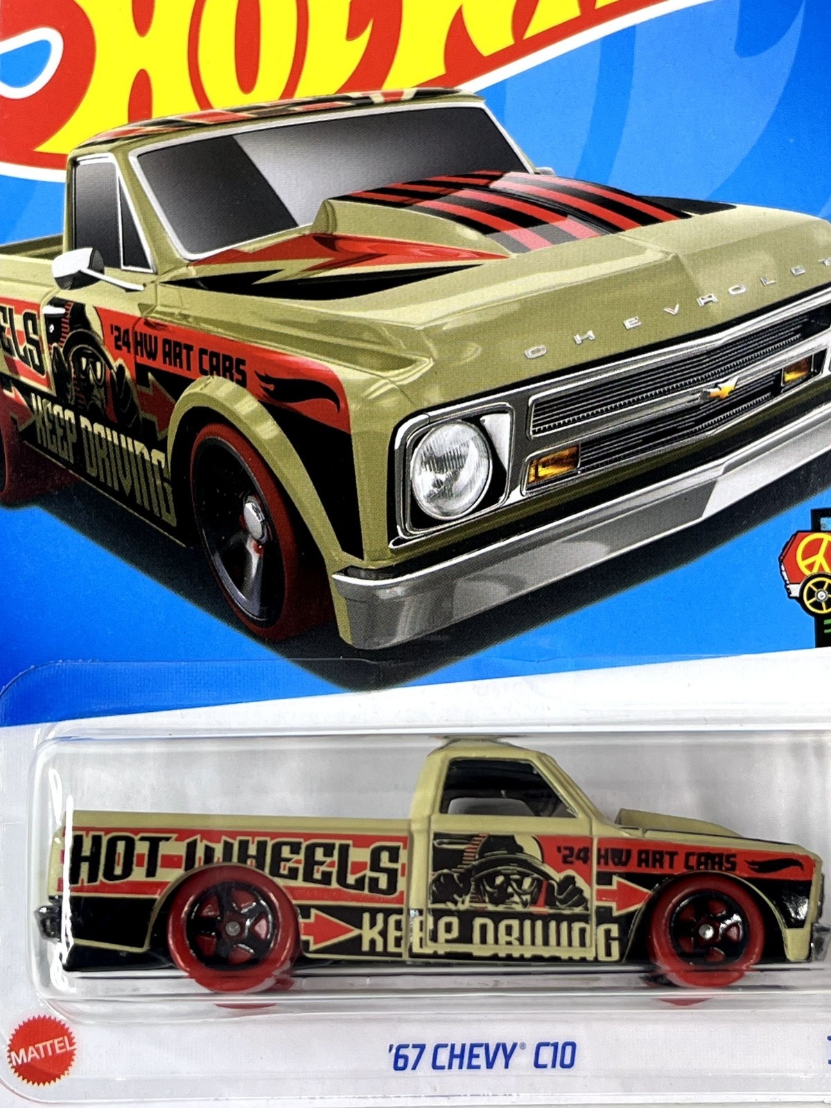 Hot Wheels 1967 Chevy C10 Art Cars Keep Driving 83/250