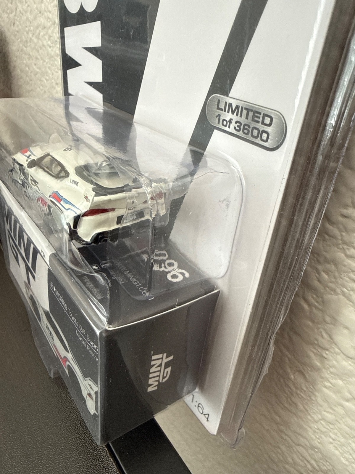TOYOTA GR SUPRA MARTINI RACING CHASE LBWK LB WORKS MIJO TSM MODEL MINI GT CHASE