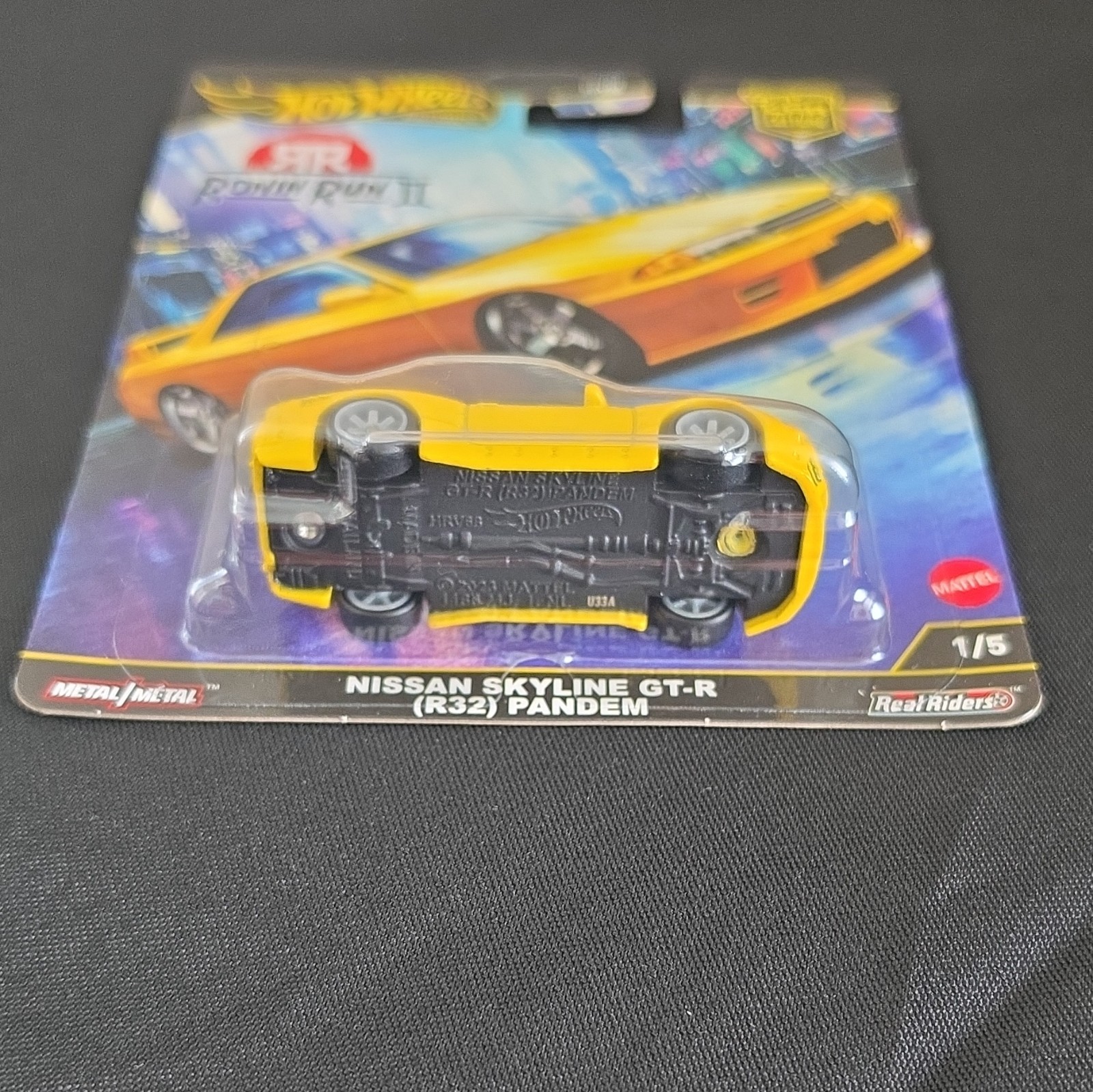 Hot Wheels Car Culture Ronin Run II 1994 Nissan Skyline GT-R R32 Yellow 1:64