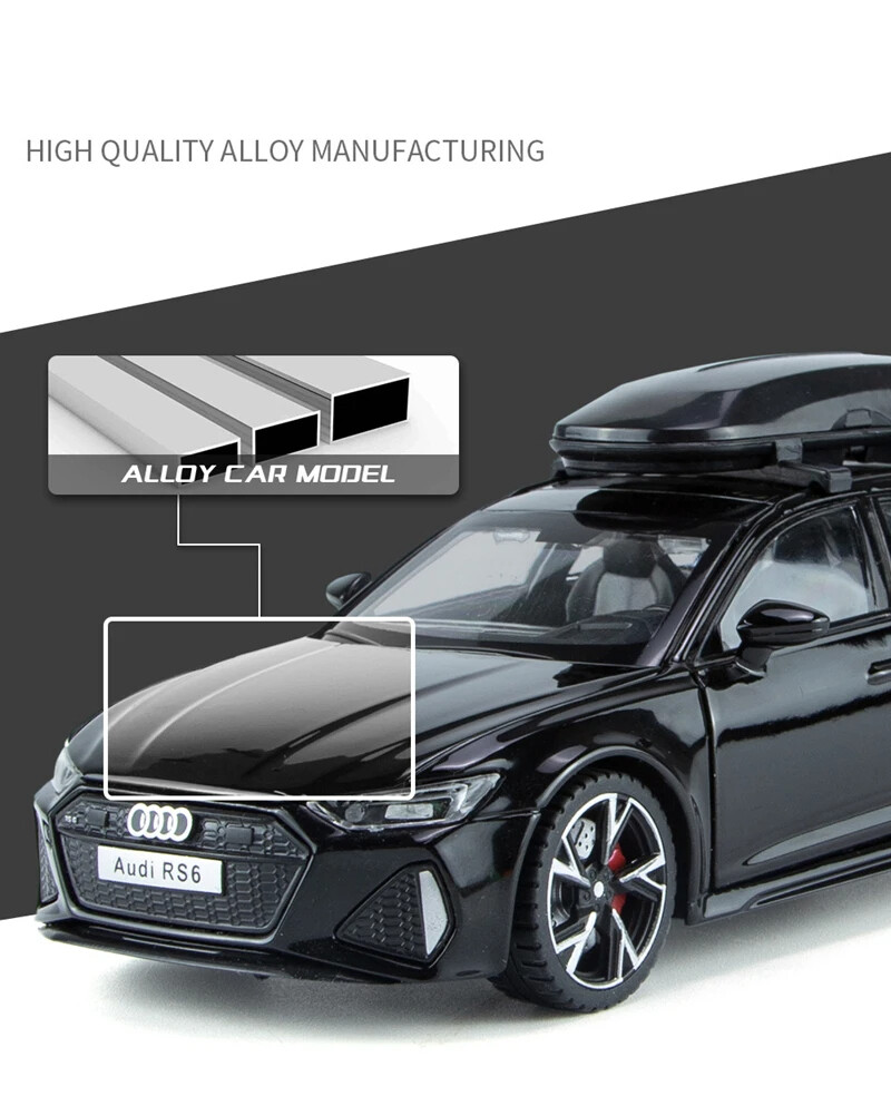 1:32 Audi RS6 Avant Alloy Station Wagon Model Sports Toy Car