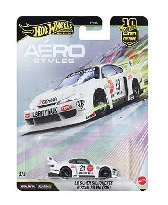 HOT WHEELS CAR CULTURE 10th ANNIVERSARY AREO STYLE 1/64 SET of 5 FPY86-961 U
