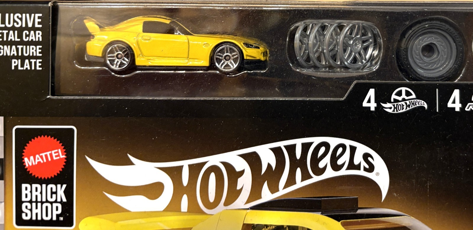 NEW! HOT WHEELS Mattel Brick Shop Yellow ’07 Honda S2000 CR Unopened MINT 1:64