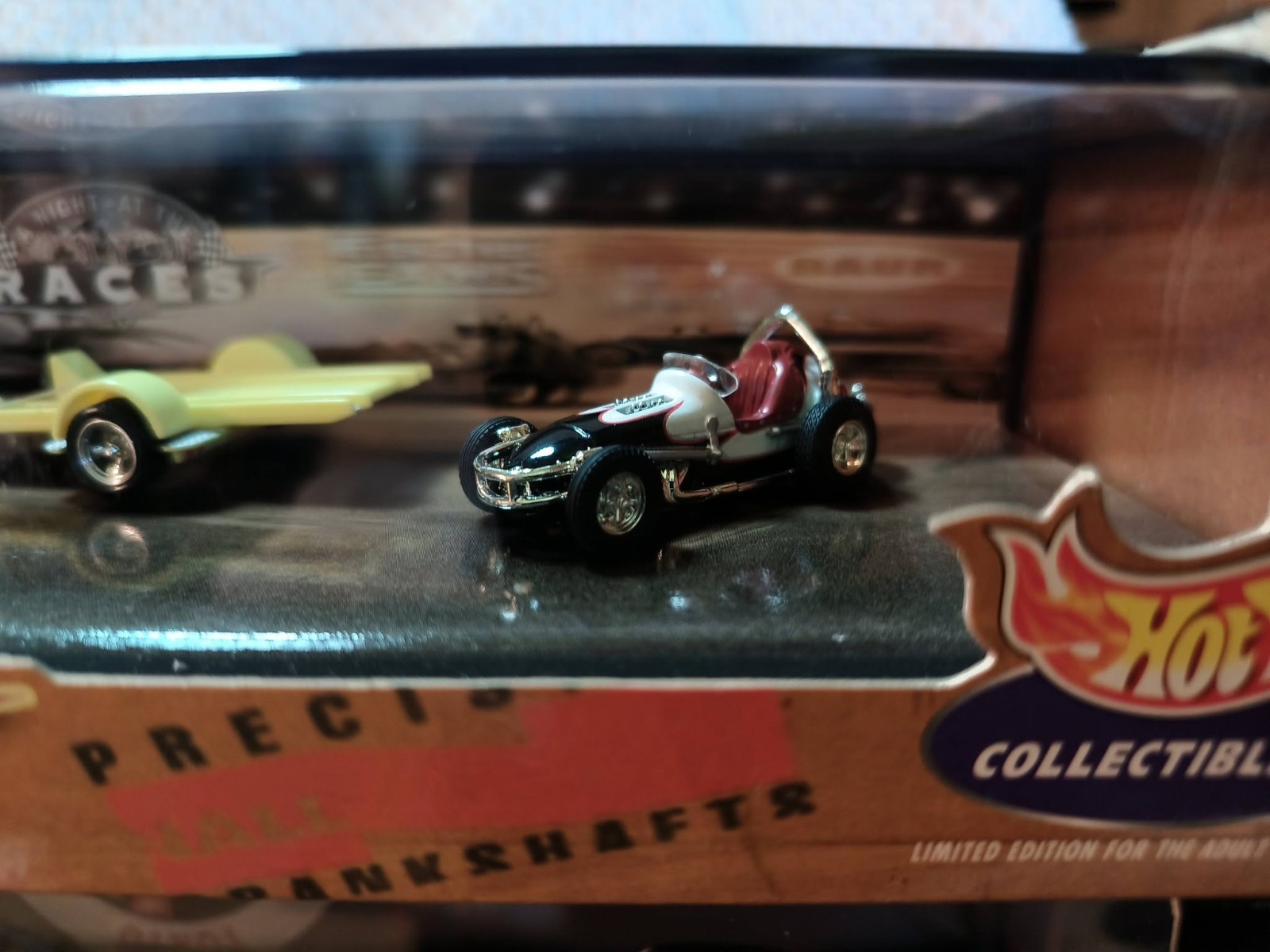 Hot Wheels A Night at the Races ’48 Woodie and 60’s Sprint Car. First Run Tool!