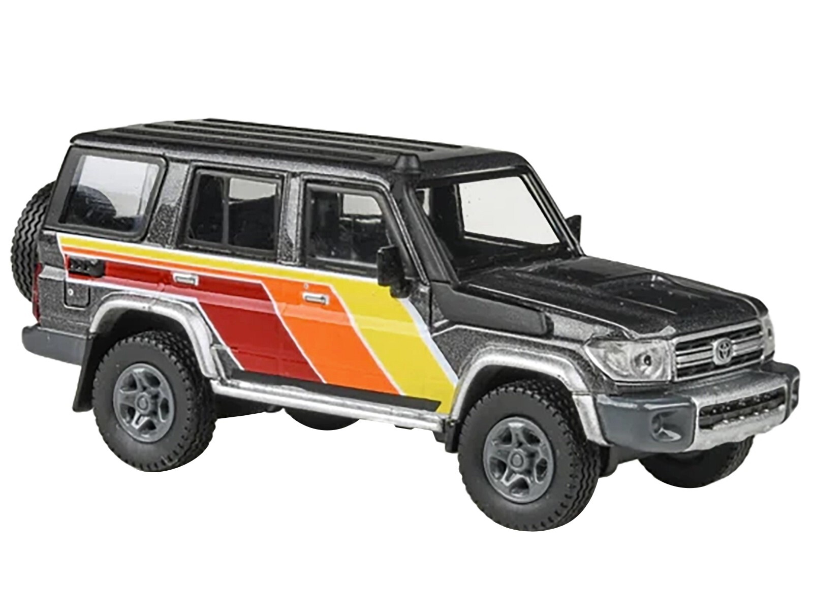 2014 TOYOTA LAND CRUISER LC76 “TRD” GRAY 1/64 DIECAST CAR BY PARAGON PA-56311