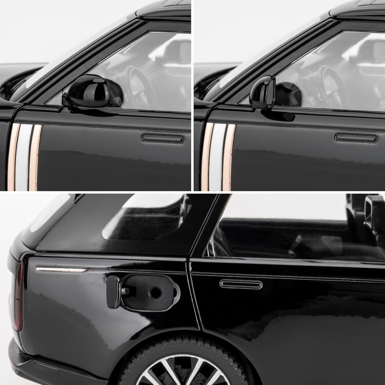 1:24 Range Rover Die-cast Model Vehicle with Sound & Light, Off-Road Vehicle ..