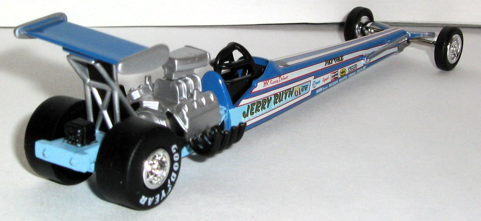 1/64 NHRA / JERRY RUTH RACING 1972 TOP FUEL DRAGSTER / Rubber Tire FREE SHIPPING