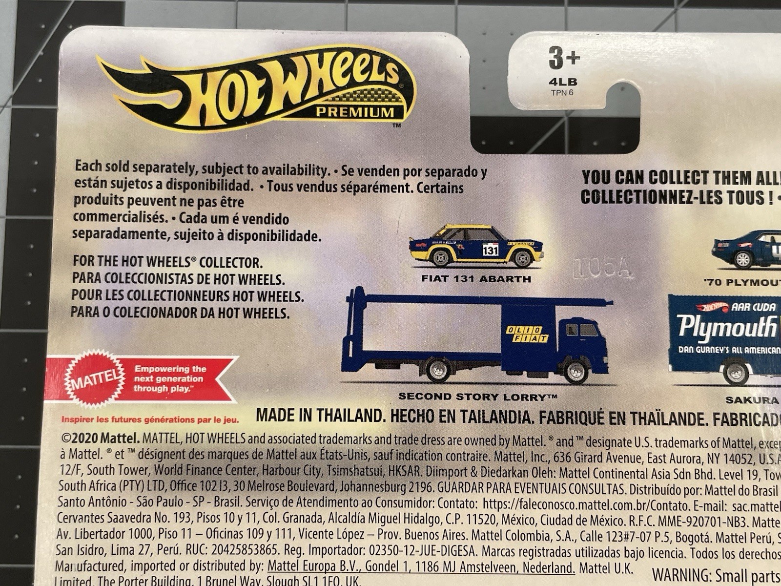 Hot Wheels Team Transport #62 Fiat 131 Abarth and Second Story Lorry