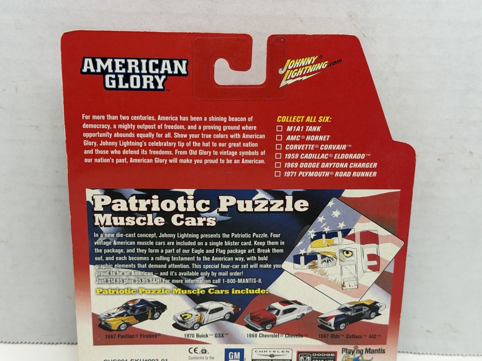 Johnny Lightning American Glory M1A1 Military Abram’s Tank Diecast USA 1/100