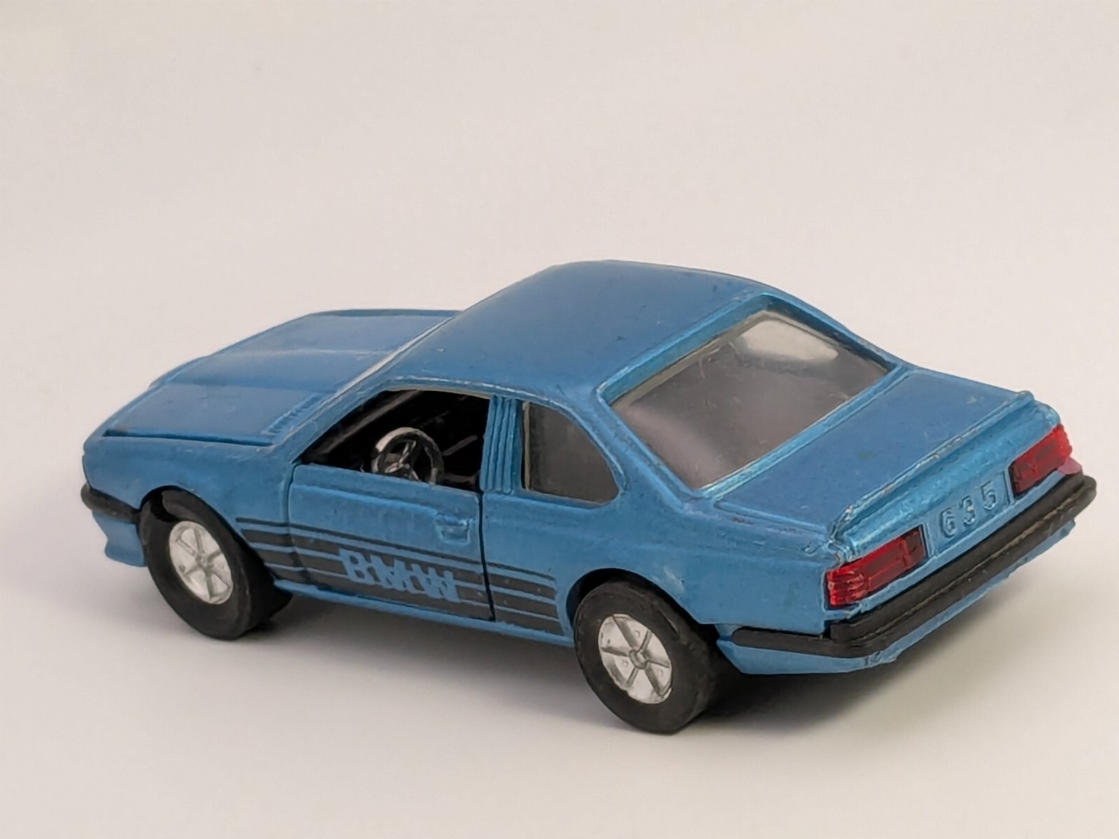 Vintage Pull Back Blue BMW 635 CSi SS-907 Sunnyside Racers 1/41 Diecast Car