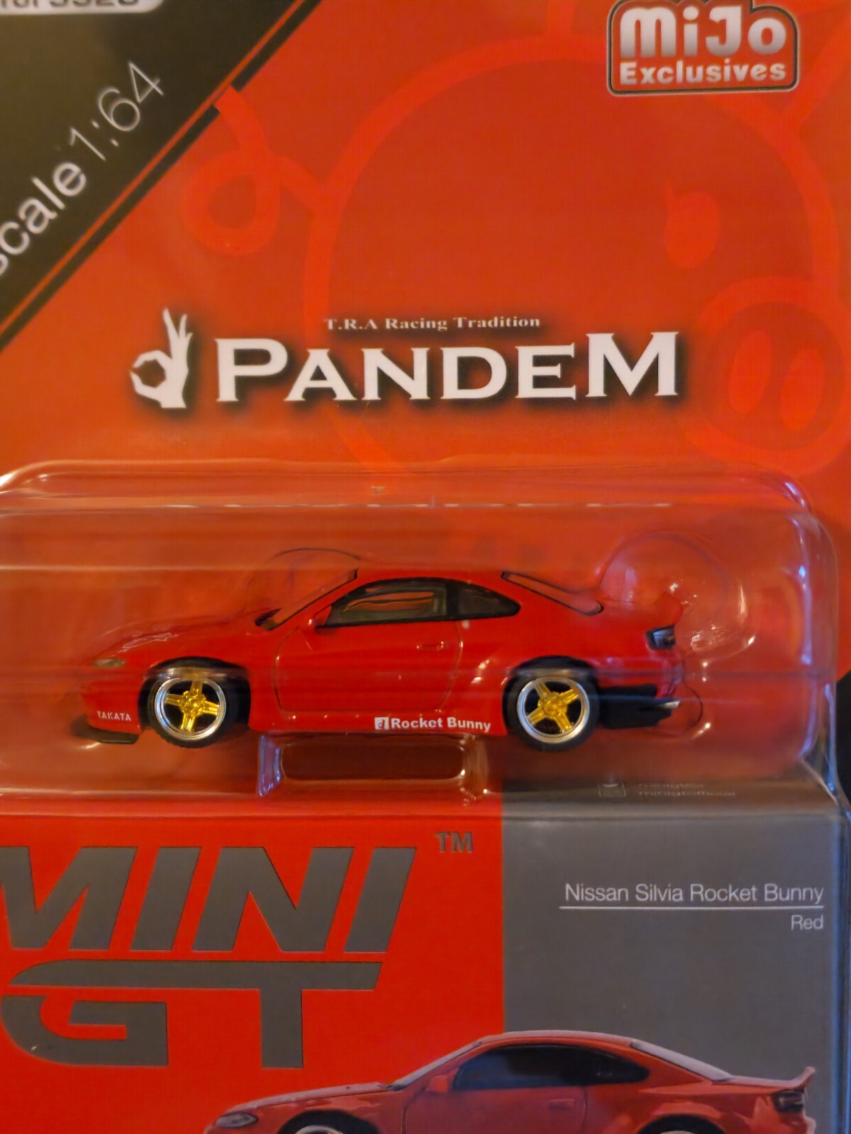Mini GT 1:64 Nissan Silvia Rocket Bunny (Red)