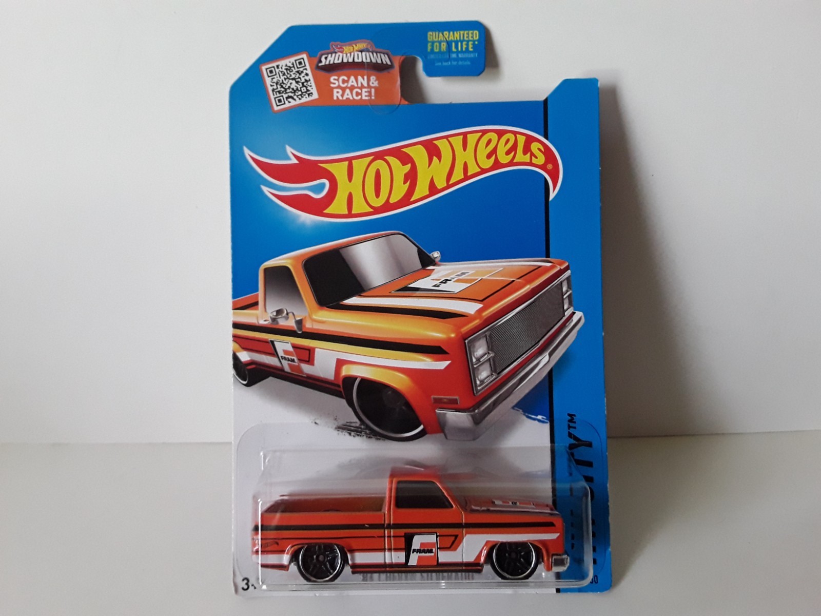 Hot Wheels 83 Chevy Silverado Fram HW City Orange