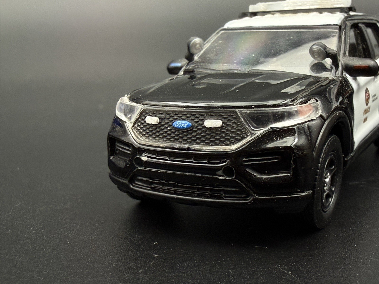 8 Pack 1/64 Scale Clear Grille Light Pod License Plate Police 6456C
