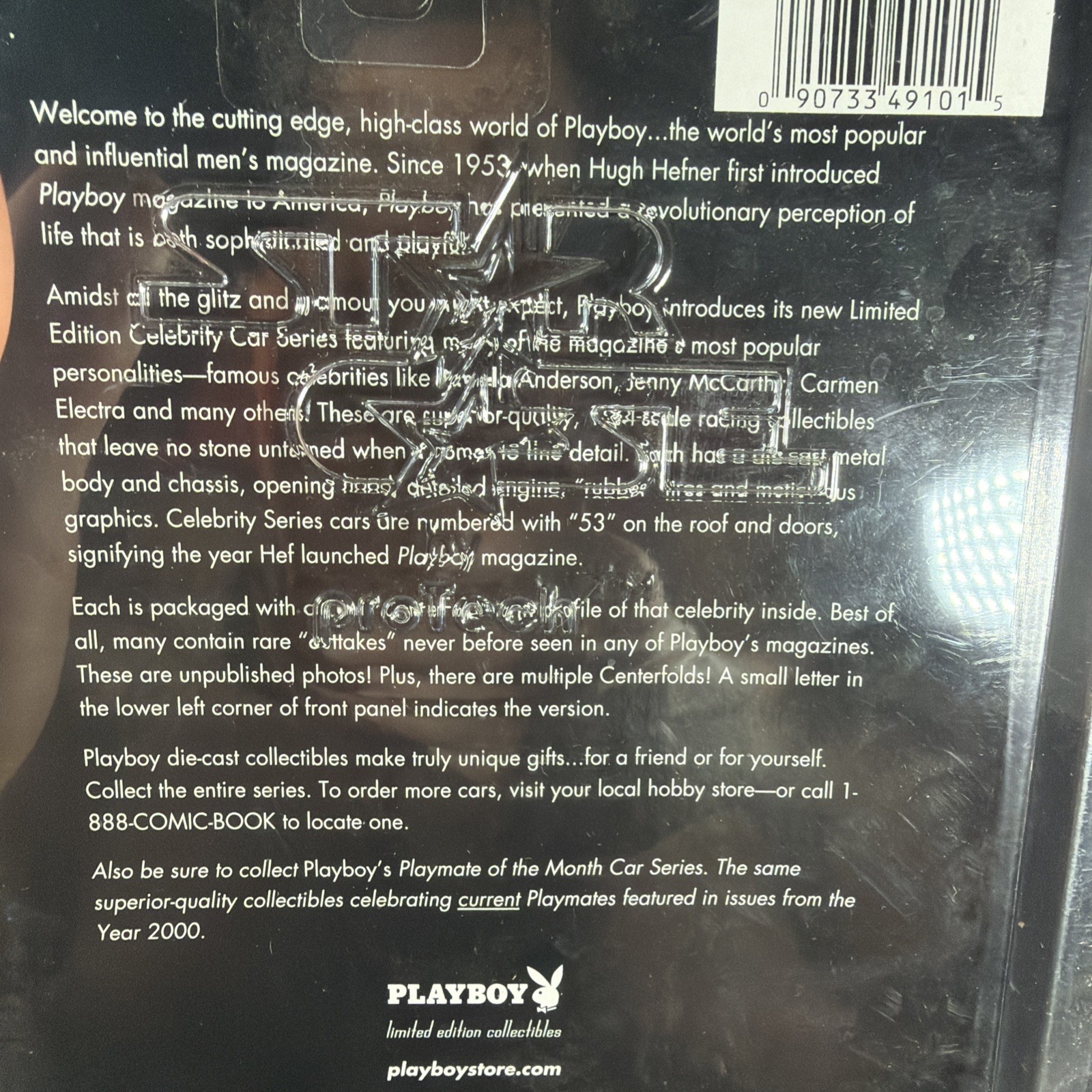Playboy Pamela Anderson 53 Diecast Celebrity Car Protech Case
