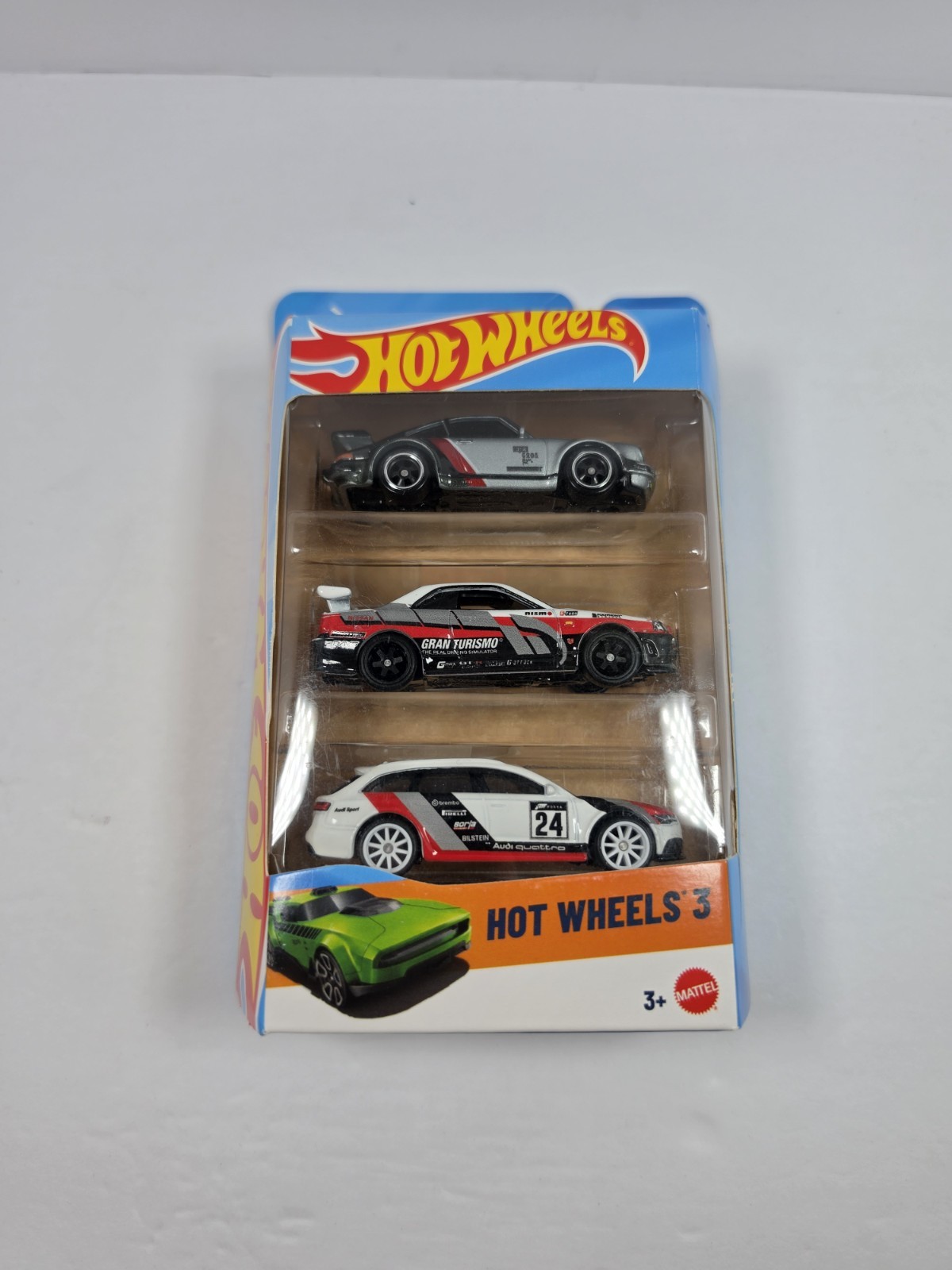 Custom Hot Wheels 3 Pack – Cyber Punk Porsche, Gran Turismo Skyline, Forza Audi