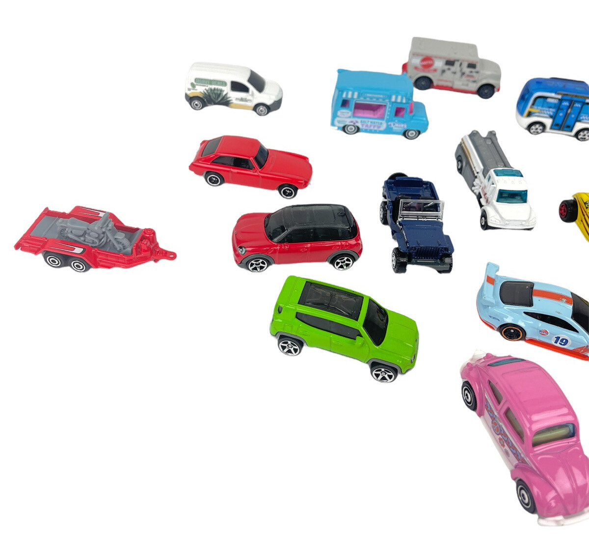 Mixed Lot of 22 Diecast & Plastic Toy Cars Matchbox Hot Wheels