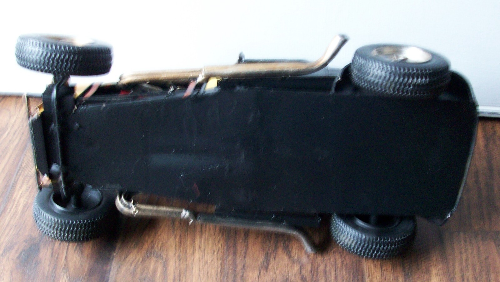 Vintage Style Monster Hot Rat Rod Toy Race Car Model Rustic Tin Metal Flames 12″