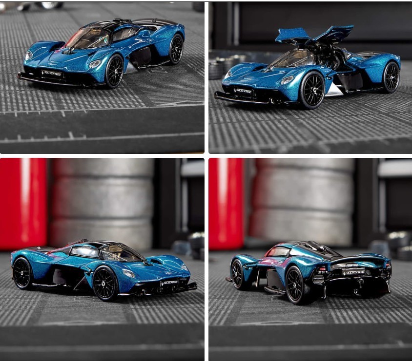 2025 Hot Wheels Elite 64 Aston Martin Valkyrie HWR91 Real Riders #13 Metal NEW!