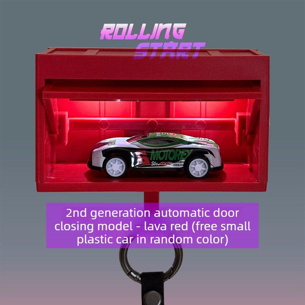 1:64 Diorama Induction Light Garage Model Key Holder Car Key Rack Display Model