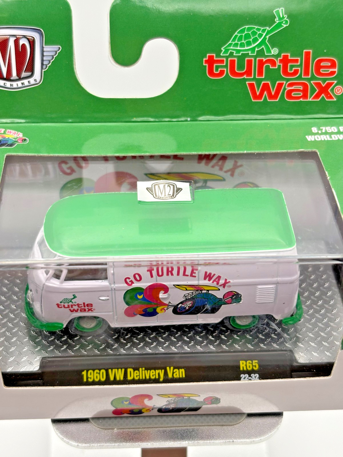 M2 Machines Turtle Wax 1960 VW Volkswagen Delivery Van 1/64 Die cast New