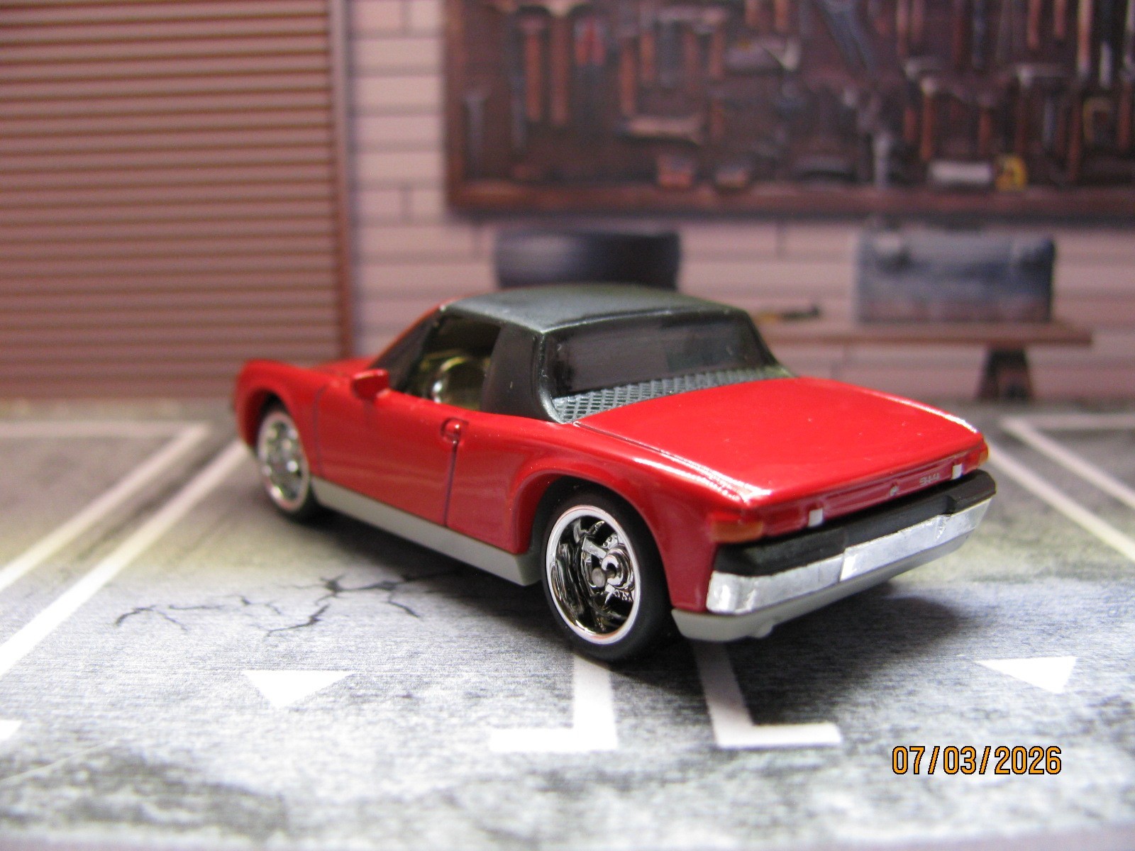 2026 Matchbox Dk RED ’71 PORSCHE 914 – Power Grabs – w/Real Riders Wheel Swap